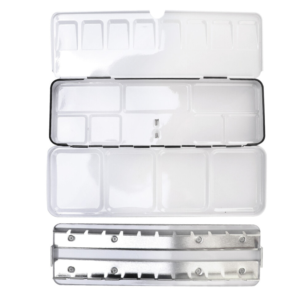 Tinplate Watercolor Box Black 24 Colors Anti Skid Painting Case-image-OPC-PMFSRZM-NEW