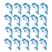 20Pcs Handmade Dolphins Embroidery Cloth Patches Clothes Accessories