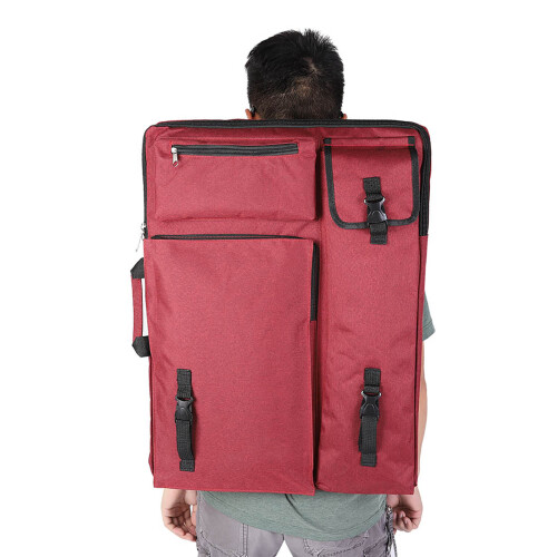 Large 4K Waterproof Drawing Board Bag (Red) 2