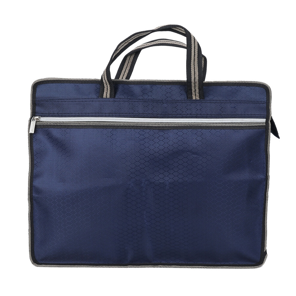 Waterproof Oxford File Bag Zippered Organizer Blue-image-OPC-PMFSSDR-NEW