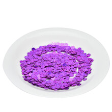 50g PVC No Hole Sequin 2mm Laser Rose Red DIY
