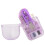 Mini Macaron Color Plastic Sewing Tool Box Needle Scissors Purple 4