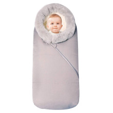 Baby Footmuff Universal Stroller Bunting Bag Fleece Lined Waterproof Windproof Plush Collar For Prams