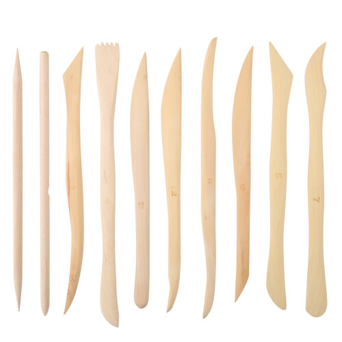 10pcs Wooden Clay Carving Modeling Tools DIY Pottery