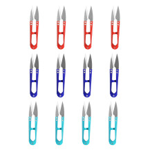 12 pcs Mixed Color Small Yarn Scissors for Household Use