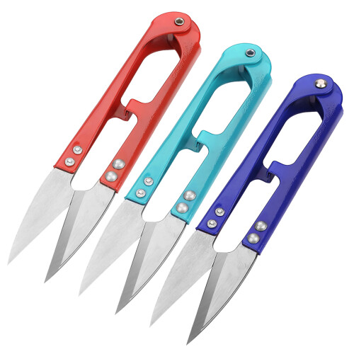12 pcs Mixed Color Small Yarn Scissors for Household Use 1