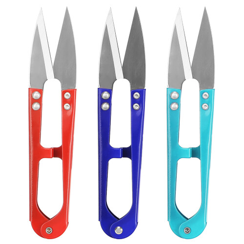 12 pcs Mixed Color Small Yarn Scissors for Household Use 2