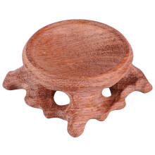 Crystal Ball Base Walnut Solid Wood Gourd Egg Carving(Rosewood)