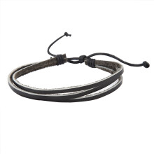 Handmade Knitting Cattle Hide Bracelet