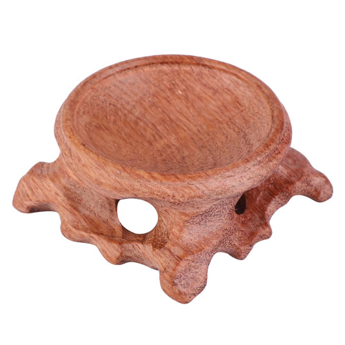 Crystal Ball Base Walnut Solid Wood Gourd Egg Carving(Rosewood) 1