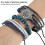 Handmade Knitting Cattle Hide Bracelet 4