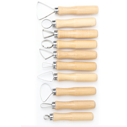 10pcs Clay Pottery Sculpture Wax Soap Modelling Carving Tools Set 1