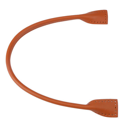 2Pcs Genuine Leather Bag Straps Handle DIY Brown 2