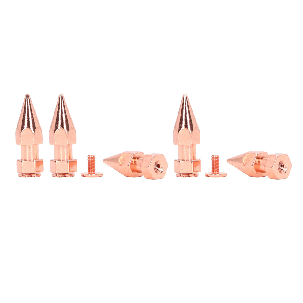 5Pcs Clothing Spikes 8x26mm Hex Rose Gold Punk Studs for Shoes Belts-image-OPC-PMFSTYW-NEW