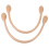 2Pcs Genuine Leather Bag Straps Handle DIY Beige 3