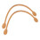 2Pcs Genuine Leather Bag Straps Handle DIY Brownish Yellow 5