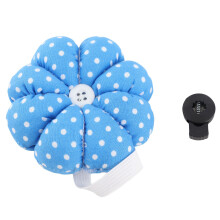 Sewing Needle Pin Cushion Pumpkin Shaped Holder Wrist Strap DIY