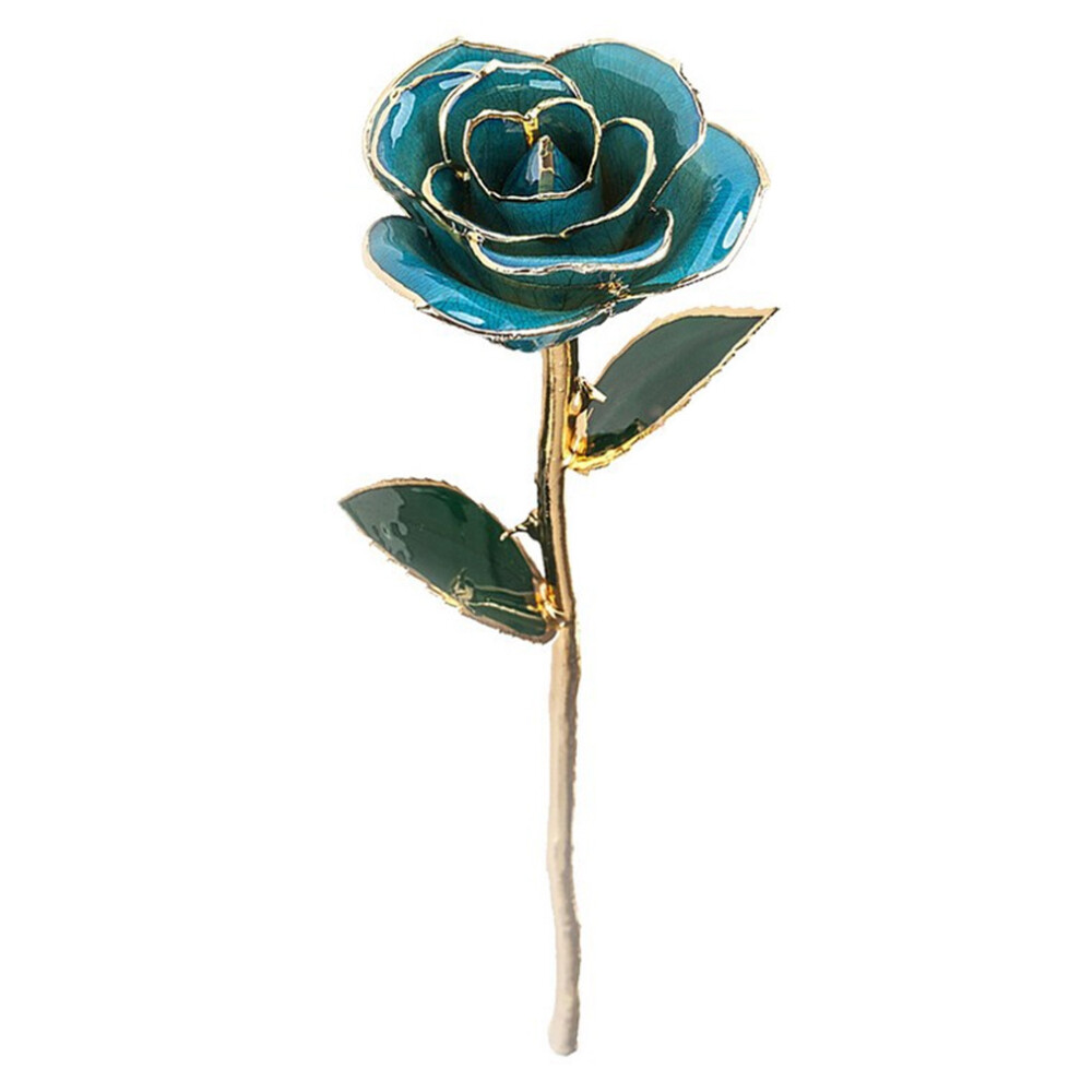 Colorful Gold Plated Rose Flower Valentine Gift Light Blue-image-OPC-PMFSV8W-NEW