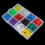 600pcs Multicolor Thumb Tacks Set with Plastic Box 4