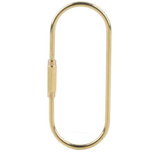 Brass Screw Lock Carabiner Clip Hook Keychain DIY Gift