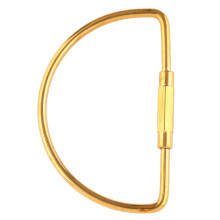 Brass Screw Lock Carabiner Clip Hook Keychain (Semicircle)