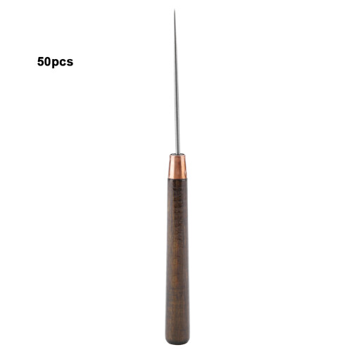 50pcs 16.5cm Wooden Handle Cloth Awl Tool Set