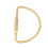 Brass Screw Lock Carabiner Clip Hook Keychain (Semicircle) 2