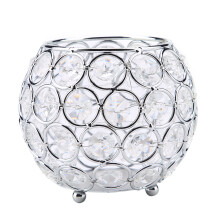 Crystal Candle Holder Silver Votive Tealight for Wedding Christmas