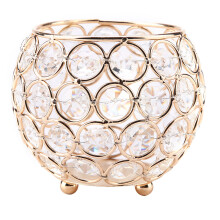 Crystal Candle Holder Silver Votive Tealight Wedding Christmas Golden