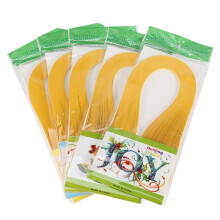 600 Stripes 3mm DIY Quilling Paper Pure Color Hand Craft Dark Yellow