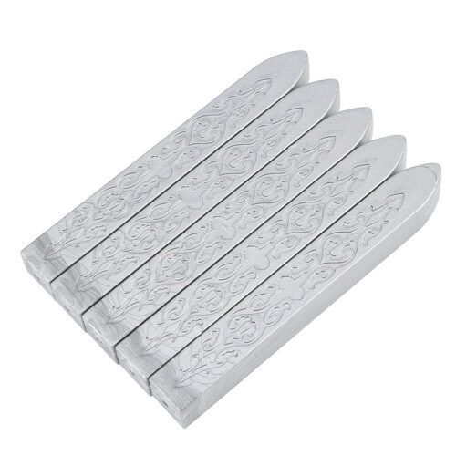5 Pieces/set Sealing Wax Sticks Silver