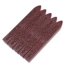 5 Pcs/set Sealing Wax Sticks Dark Red