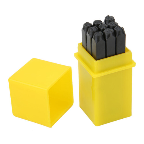 Carbon Steel 3mm Numbers Punch Stamp Kit with Case 2