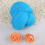 55g Colored Needle Felting Wool Roving (Blue) 3