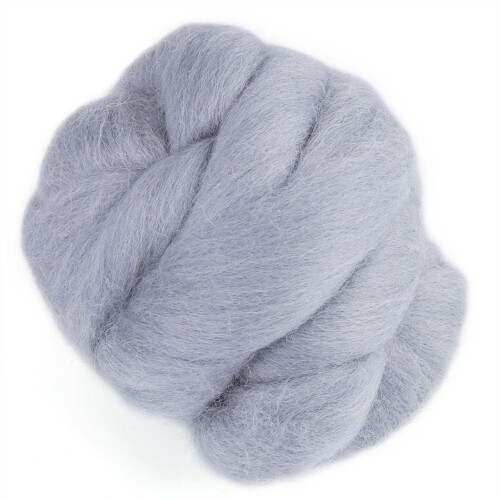 55g Colored Needle Felting Wool Roving (Gray) 2