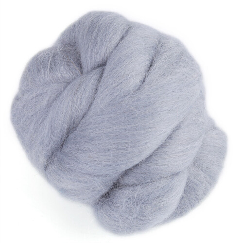 55g Colored Needle Felting Wool Roving (Gray) 1