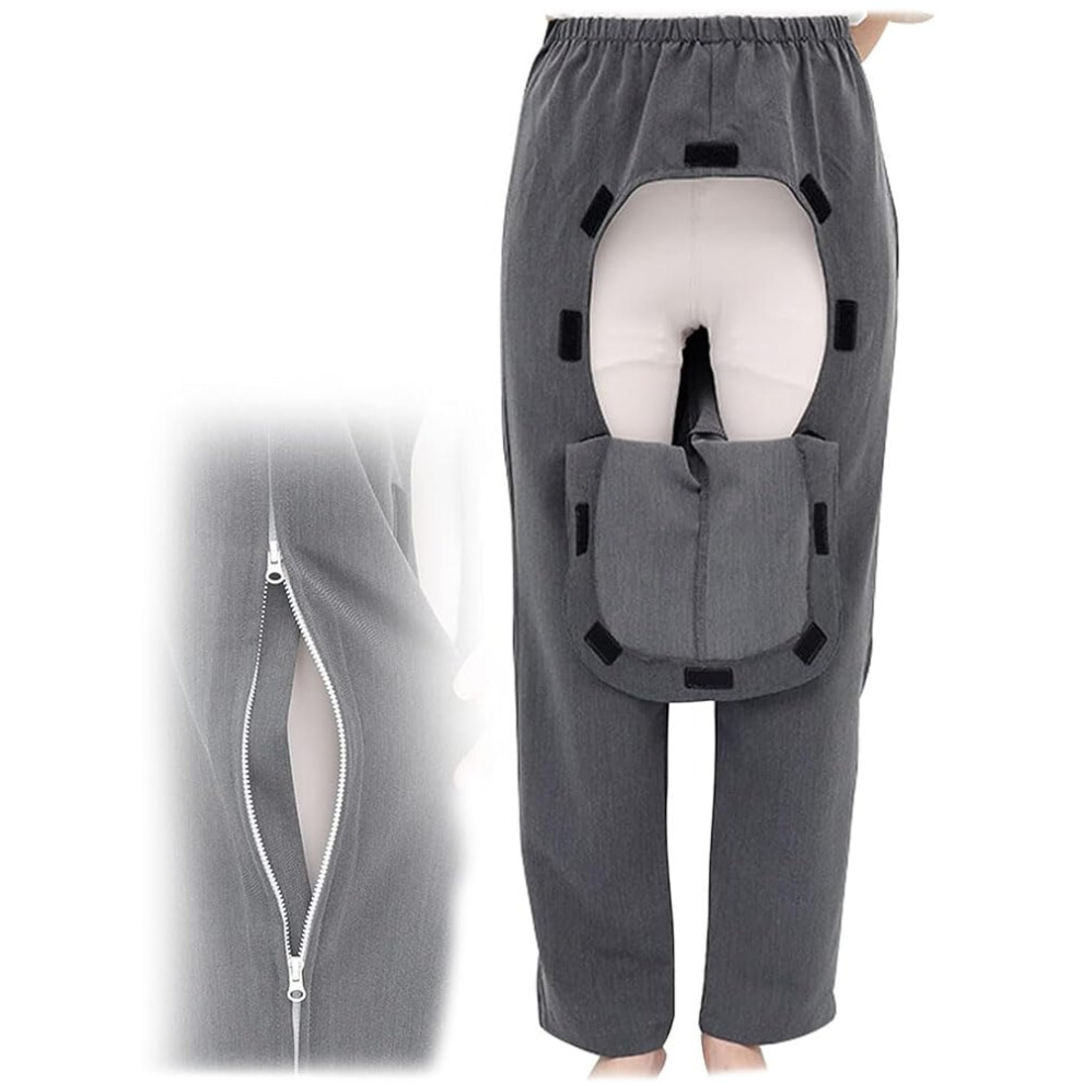 Patient Care Pants Open-Crotch Incontinence Trousers Unisex XXL Women And Men Disabled Elderly
