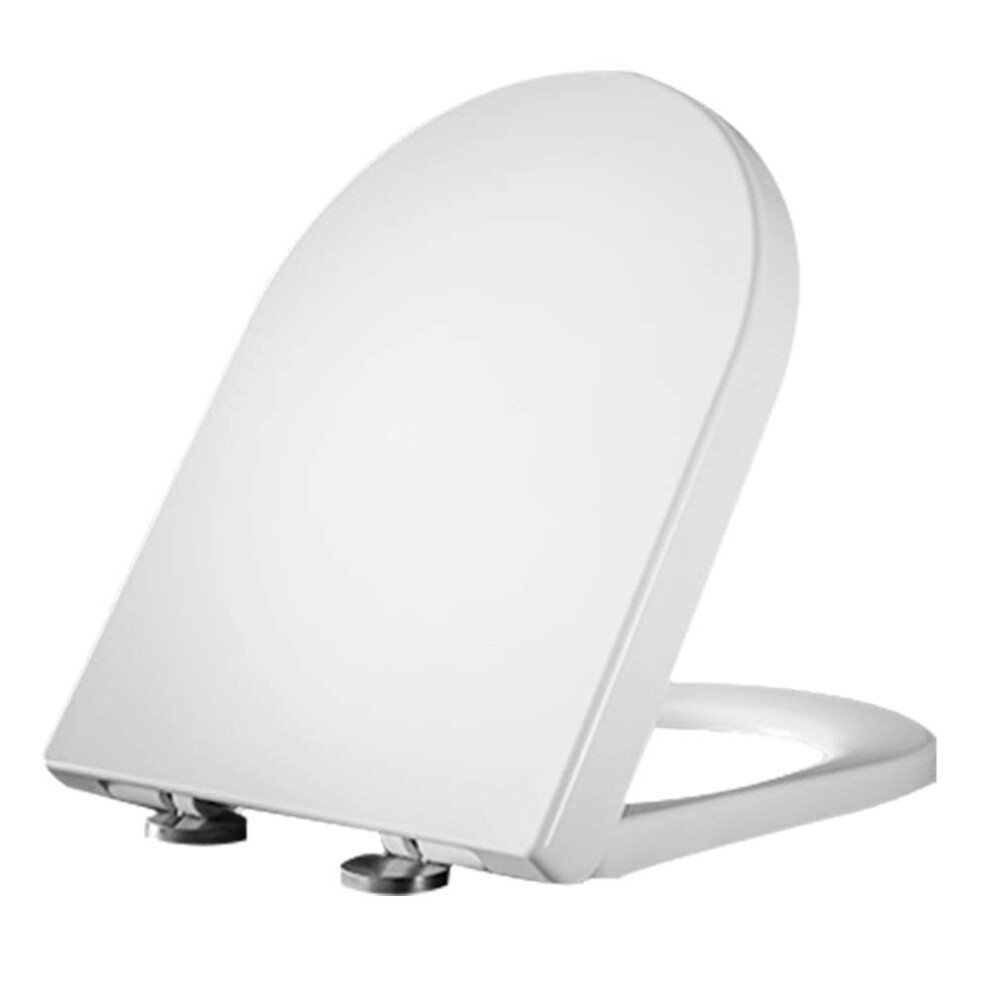 Wc Toilet Seat With Slow Soft Close Top Fixing Adjustable Hinges Anti-Bacterial White Color #9 9393856624973