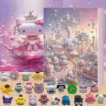 (Hello Kitty1) Christmas Advent Calendar 2025 New Sanrio KT Cat Halloween Countdown Surprise Calendar Box Sanrio 24-piece Calendar Blind Boxchrui404