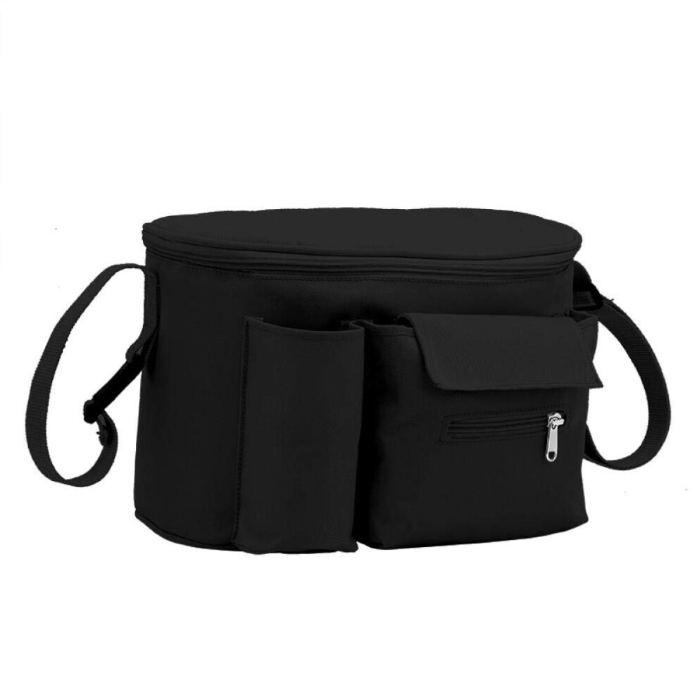 Stroller Organizer Bag Insulated Waterproof Pram Bag Multi-Compartment Hanging Diaper Storage For Baby Stroller Model 6