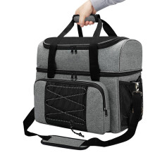 Bowling Ball Bag For 2 Balls With Padded Ball Holder, 2-Ball Bowling Bag, Fits Shoes Up To Mens Size 16, Accessories