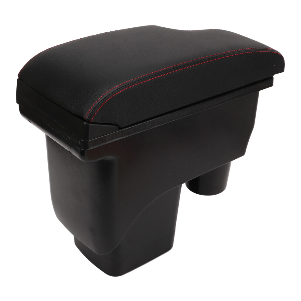 Car Armrest Box For Suzuki Jimny Jb74 2017-2020 Abs Stitch Black/Red 4671355264575