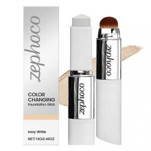 (Lvory) suitable for 2-in-1 color changing foundation stick, medium to full coverage dewy finish base makeup for everyday use