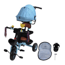 Kinderdreirad, blau, drehbarer Sitz, solide
