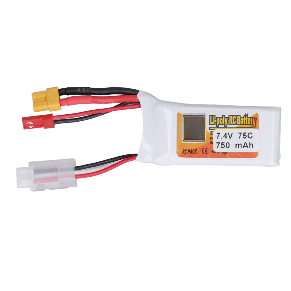2S 75C 750mAh LiPo RC Battery for QAV250 & FPV Quadcopter