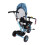 Kinderdreirad, blau, drehbarer Sitz, solide 9