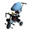 Kinderdreirad, blau, drehbarer Sitz, solide 2
