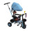 Kinderdreirad, blau, drehbarer Sitz, solide 6