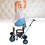 Kinderdreirad, blau, drehbarer Sitz, solide 12