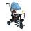 Kinderdreirad, blau, drehbarer Sitz, solide 5
